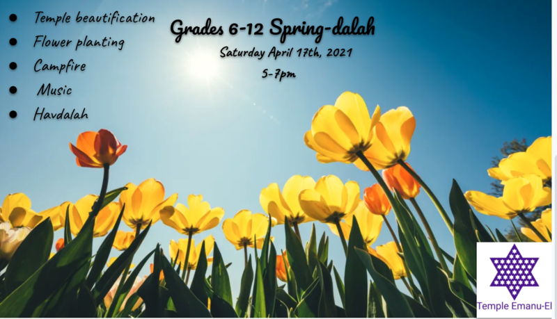 Banner Image for Grades 6-12 Spring-dalah