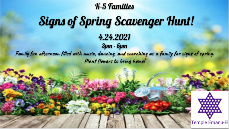 Banner Image for K-5 Family Signs of Spring Scavenger Hunt