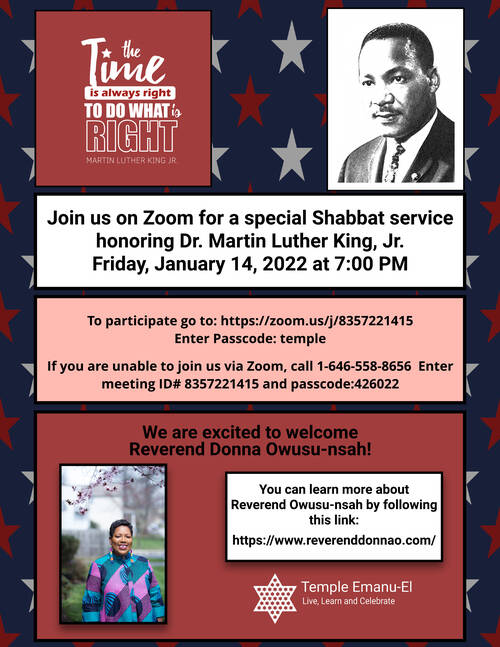 Banner Image for Evening Service honoring MLK with Special Guest Speaker