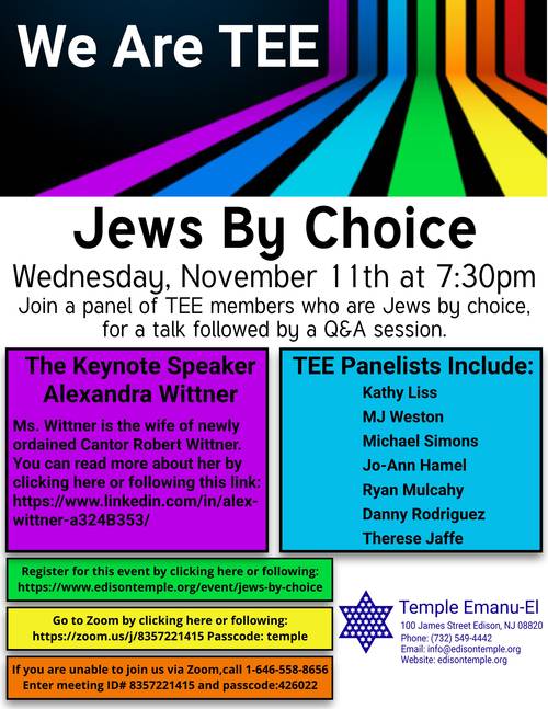 Banner Image for We Are TEE - Jews by Choice