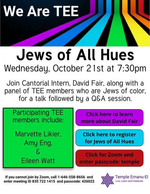 Banner Image for We Are TEE - Jews of All Hues